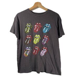 The Rolling Stones Women's Short Sleeve T-Shirt Gray Size M 100% Cotton